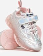  Pantofi sport Roz cu Velcro și luciu holografic Anittra