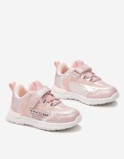  Pantofi sport Roz sclipitori cu scai cu inscripție decorativă Noralie