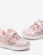  Pantofi sport Roz sclipitori cu scai cu inscripție decorativă Noralie