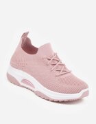  Pantofi Sport Roz slip-on cu parte superioară elastică și inserție decorativă pe talpă Moonsara