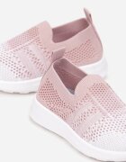  Pantofi sport Roz slip-on cu perforații Kayliee