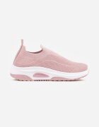  Pantofi Sport Roz Slip-on cu platformă pană cu Perforații Mellarina