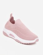  Pantofi Sport Roz Slip-on cu platformă pană cu Perforații Mellarina