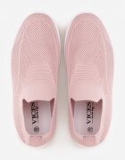  Pantofi Sport Roz Slip-on cu platformă pană cu Perforații Mellarina