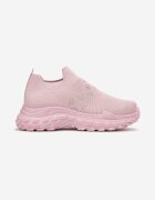  Pantofi sport Roz slip-on cu zirconii cu talpă groasă Adisyna