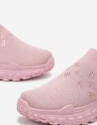  Pantofi sport Roz slip-on cu zirconii cu talpă groasă Adisyna