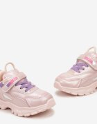  Pantofi sport Roz-violet Cu scai și șireturi decorative Derma