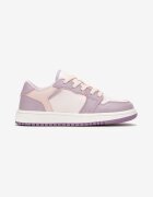  Pantofi sport Roz-violet cu șireturi cu talpă plată și închidere suplimentară cu velcro Babes