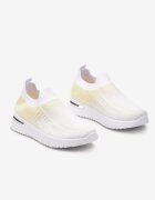  Pantofi sport slip-on alb-gălbui cu partea superioară elastică cu efect ombre Erimla