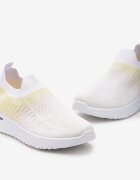  Pantofi sport slip-on alb-gălbui cu partea superioară elastică cu efect ombre Erimla