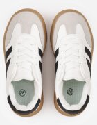  Pantofi sport sneakers în stil retro cu vârf larg Shaima Albi