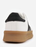 Pantofi sport sneakers în stil retro cu vârf larg Shaima Albi