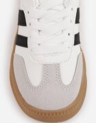  Pantofi sport sneakers în stil retro cu vârf larg Shaima Albi