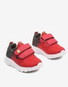  Pantofi Sport Sneakers Roșii-Gri cu Aplicație Decorativă Aralinda