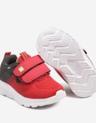  Pantofi Sport Sneakers Roșii-Gri cu Aplicație Decorativă Aralinda