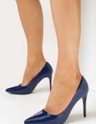  Pantofi stiletto granat lăcuiți Flicha