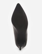  Pantofi stiletto Negri Clasici cu Brant din Piele Leranda