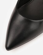  Pantofi stiletto Negri Clasici cu Brant din Piele Leranda