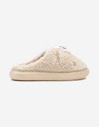  Papuci bej slip-on din blană cu aplicații decorative Reathlith