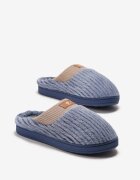  Papuci bleumarin tip slip-on cu talpă plată Tercedes
