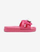  Papuci Fucsia cu fundă și Ornamente Metalice Andvisa