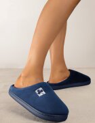  Papuci plați de velur bleumarin Vices Cleiona