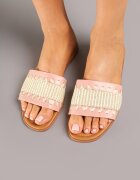  Papuci Roz cu Imprimeu în Relief Stil Boho Tatorelea