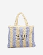 paris milano Geantă Albastră Shopper de plajă cu inscripția Navirael