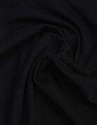 peigile T-shirt simplu din bumbac cu croială dreaptă și decolteu rotund Chaffello Negru