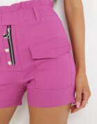 pesail Pantaloni scurți Fucsia cu elastic în talie Virni