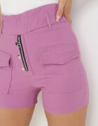 pesail Pantaloni scurți roz închis cu talie elastică Virni