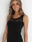 pesail Top Negru de Bumbac Fyreth