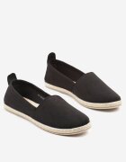 potocki Espadrile Negre pe Talpă Plată Împletită Juliatta