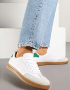 potocki Sneakers Albi în Stil Tenis cu Perforații Reiaris