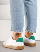 potocki Sneakers Albi în Stil Tenis cu Perforații Reiaris