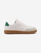 potocki Sneakers Albi în Stil Tenis cu Perforații Reiaris