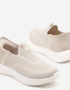 potocki Sneakerși sport bej cu carâmb moale sub gleznă Weamara