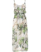 pretty Rochie Albă-Verde Thialcia