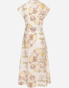 pretty Rochie Galbenă din viscoză cu croială tip cămașă cu curea cu cataramă Nitasiela