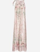 pretty Rochie roz deschis din satin cu flori cu legătură decorativă Fenasella