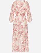 pretty Rochie Roz din Bumbac Petrecută cu Croială Asimetrică și Cordon Niteira