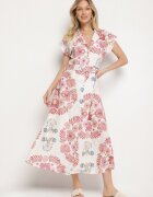 pretty Rochie Rozalie cu viscoză stil cămașă cu curea cu cataramă Nitasiela