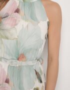 pretty Rochie Verde cu Pliuri cu Legătură și Curea cu Cataramă Nitenna