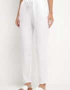 pretty Set alb din muselină de bumbac Cămașă cu Mâneci Reglabile și Pantaloni Janilene