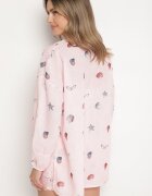 pretty Set Roz din Viscoză Cămașă și Pantaloni scurți cu tematică marină Reivienne