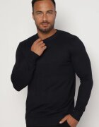  Pulover Bleumarin Viscoză cu Decolteu Rotund Croială Clasică Manohari