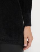  Pulover Negru cu Mâneci Largi Stil Liliac Mevinla