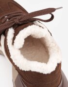 purlina Sneakers izolați cu blană artificială pe talpă masivă Aceria Maro
