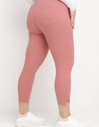 queene Pantaloni roz închis High Waist cu șnur la talie Istmena