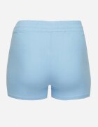 queene Pantaloni scurți albaștri din bumbac decorați cu șnur Liralise